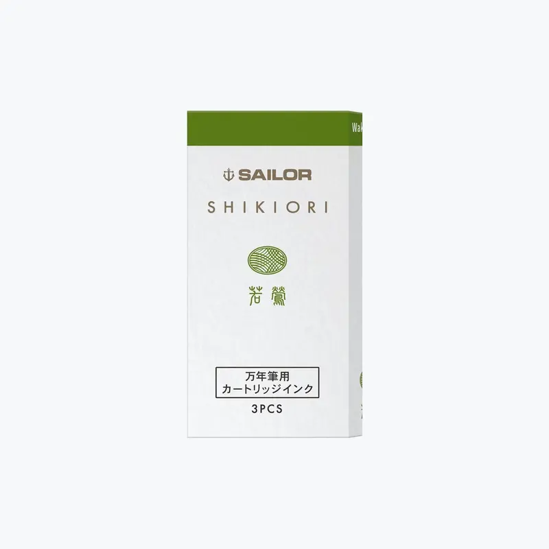 Sailor - Fountain Pen Ink - Cartridges - Shikiori - Waka Uguisu 1