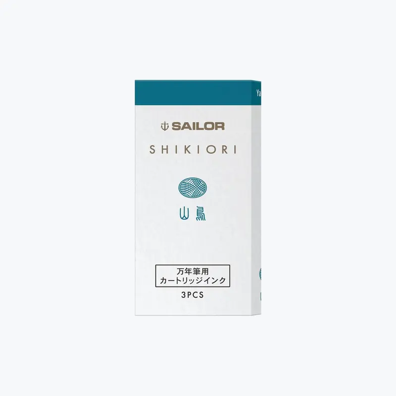 Sailor - Fountain Pen Ink - Cartridges - Shikiori - Yama Dori (Pack Of 8) 1