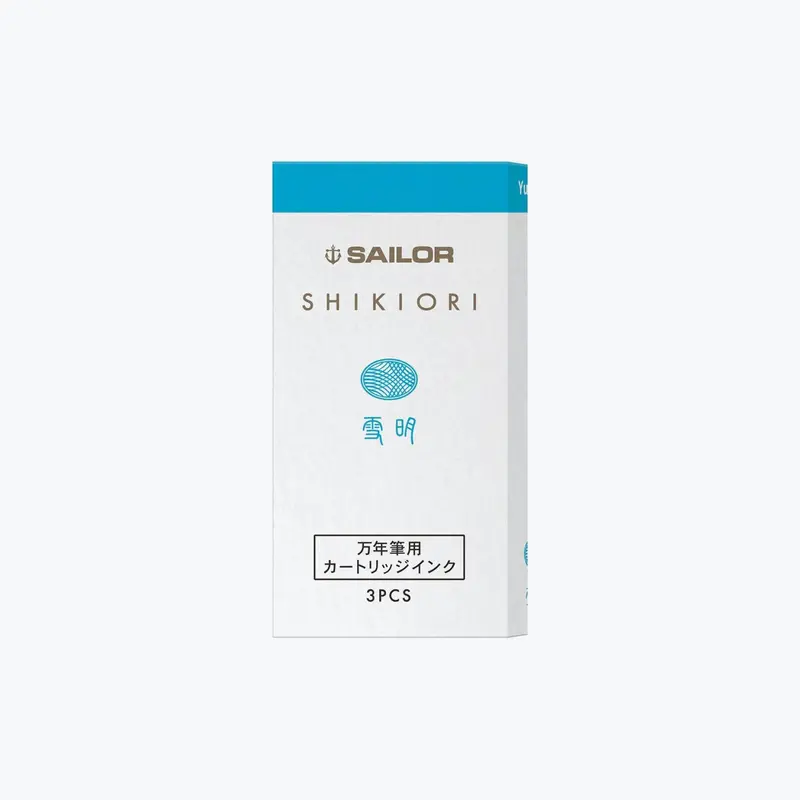 Sailor - Fountain Pen Ink - Cartridges - Shikiori - Yuki Akari (Pack Of 8) 1