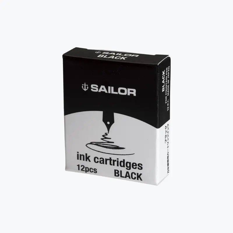 Sailor - Fountain Pen Ink - Cartridges - Standard - Black 1