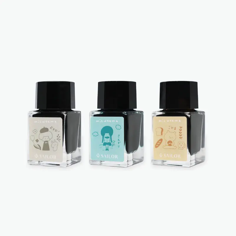 Sailor - Fountain Pen Ink Set - Mizutama - Set Of 3 <Outgoing> 1