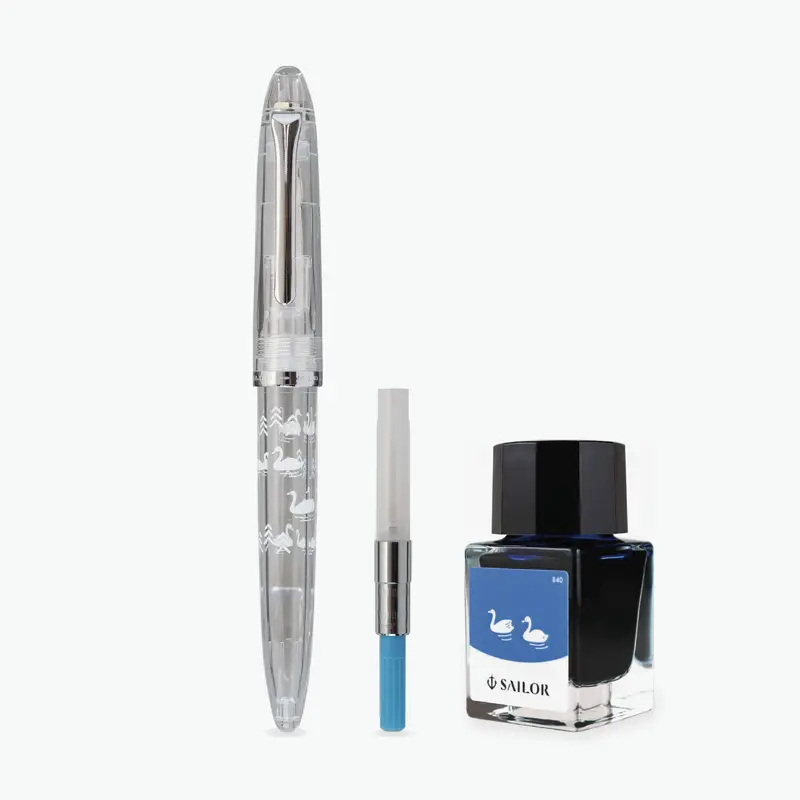 Sailor - Fountain Pen Set - Profit Junior - Minamo +10 - Swan 1
