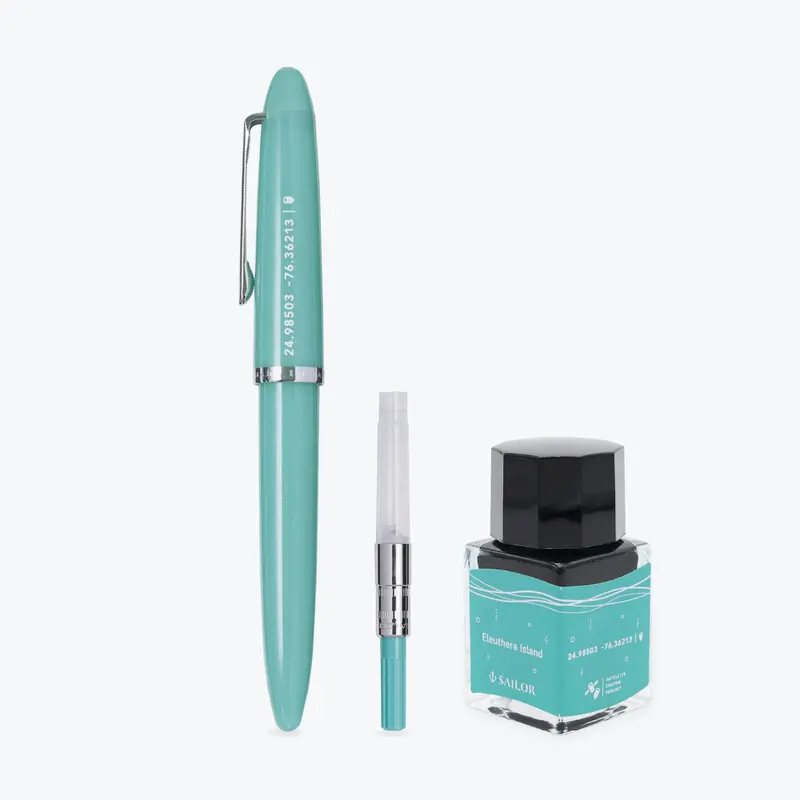 Sailor X Satellite Crayon Project - Fountain Pen Set - Eleuthera Island 1