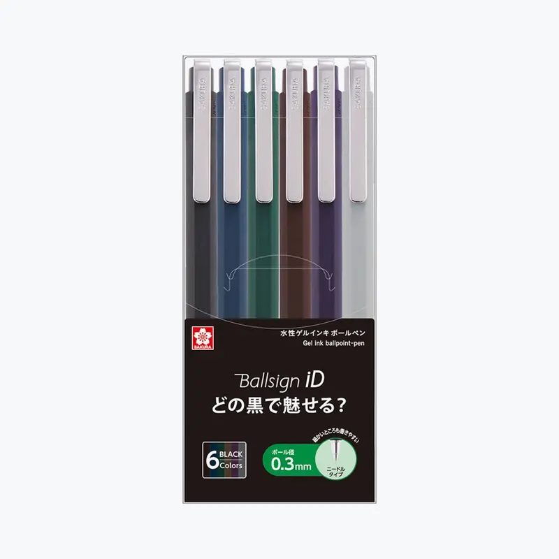 Sakura - Ballpoint Pen - Ballsign Id Tactile - Pack Of 6 - 0.3Mm 1
