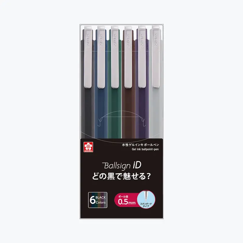 Sakura - Ballpoint Pen - Ballsign Id Tactile - Pack Of 6 - 0.5Mm 1
