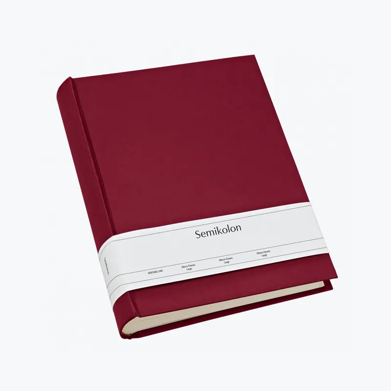 Semikolon - Photo Album - Heritage - Large - Burgundy 1