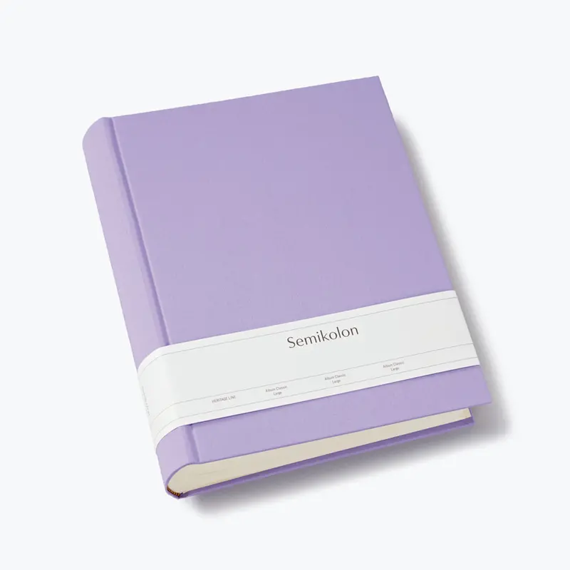 Semikolon - Photo Album - Heritage - Large - Lilac Silk 1