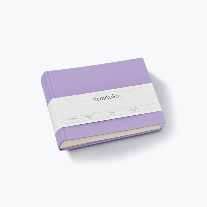Semikolon - Photo Album - Heritage - Small - Lilac Silk 1