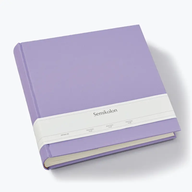 Semikolon - Photo Album - Heritage - Xlarge - Lilac Silk 1
