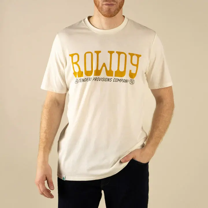 Sendero Provisions Co. Vintage White Rowdy T-Shirt - Spcs125f19 1
