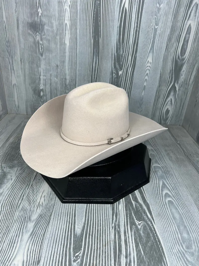 Serratelli Bone Pure Wool 4 1/4" Brim Cowboy Hat 1