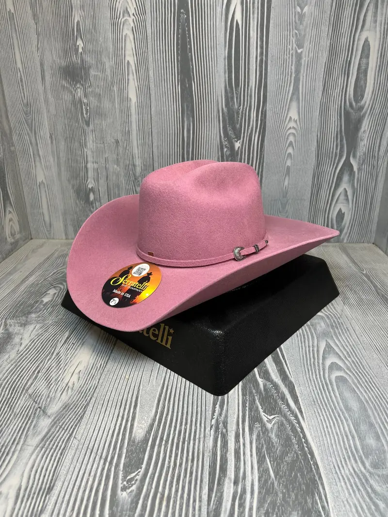 Serratelli Lilac Pure Wool Western Cowboy Hat 1