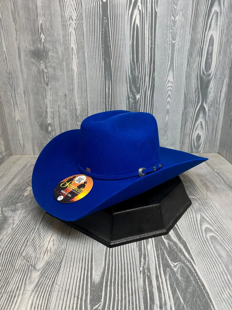 Serratelli Royal Blue Pure Wool Cowboy Hat 1