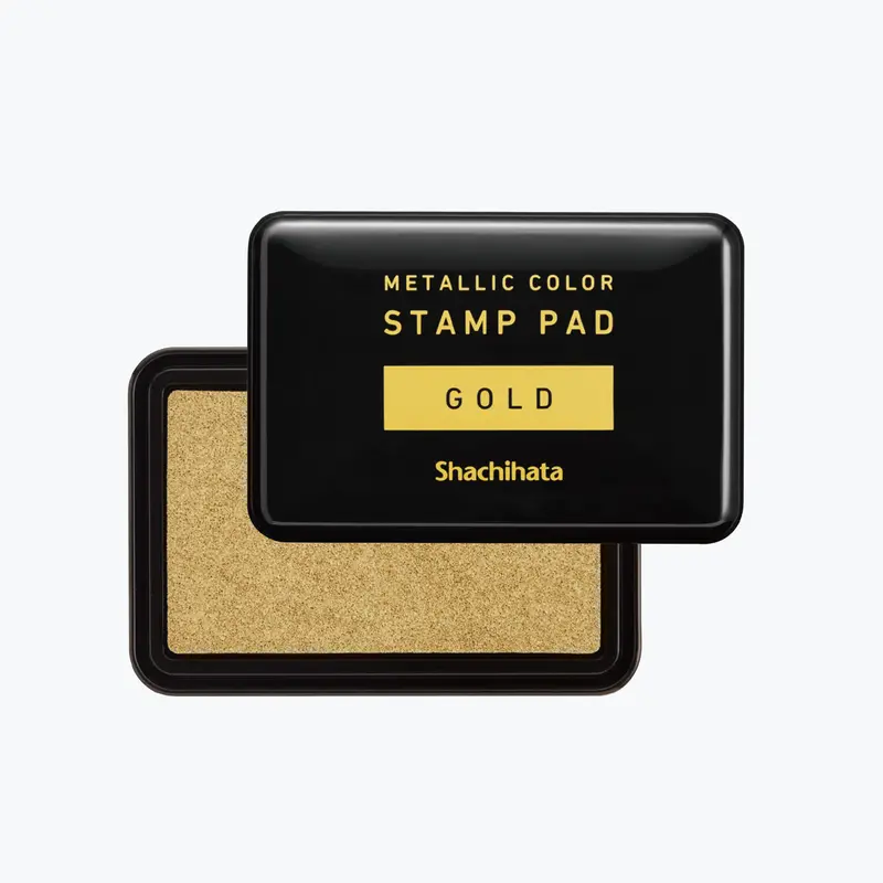 Shachihata - Stamp Pad - Metallic - Gold 1