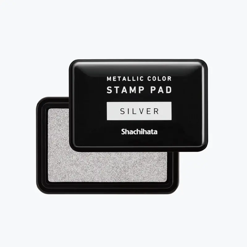 Shachihata - Stamp Pad - Metallic - Silver 1