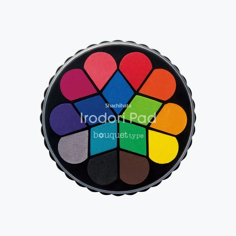 Shachihata - Stamp Pad - Oil-Based Ink - Irodori - Bouquet 1