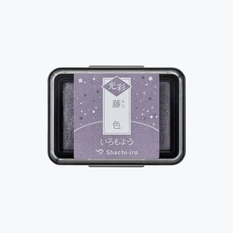 Shachihata - Stamp Pad - Oil-Based Ink - Iromoyo Kosai - Wisteria 1