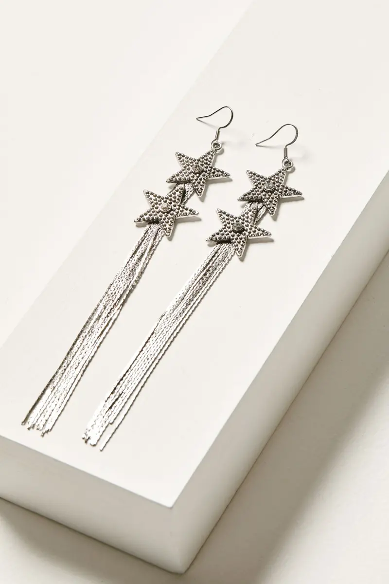 Skyline Star Fringe Earrings 1