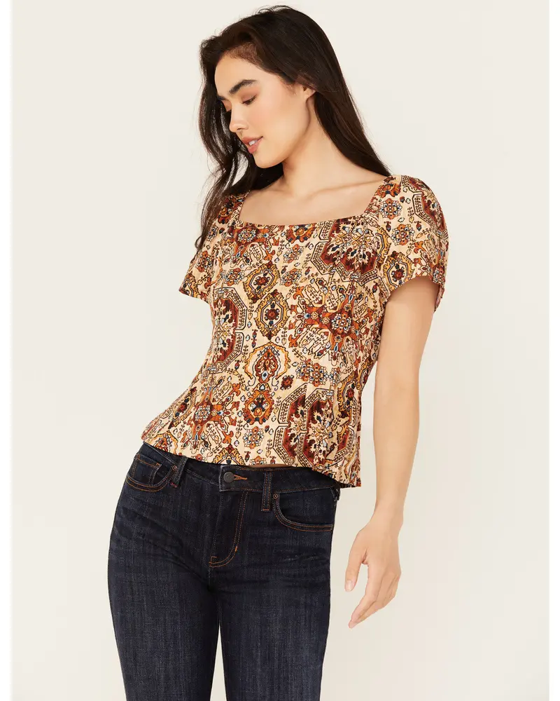 Slaydon Tapestry Print Short Sleeve Shirt 1
