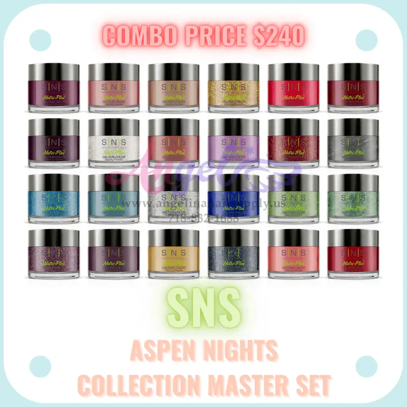 Sns Dip Powder Aspen Nights Collection Master Set 1