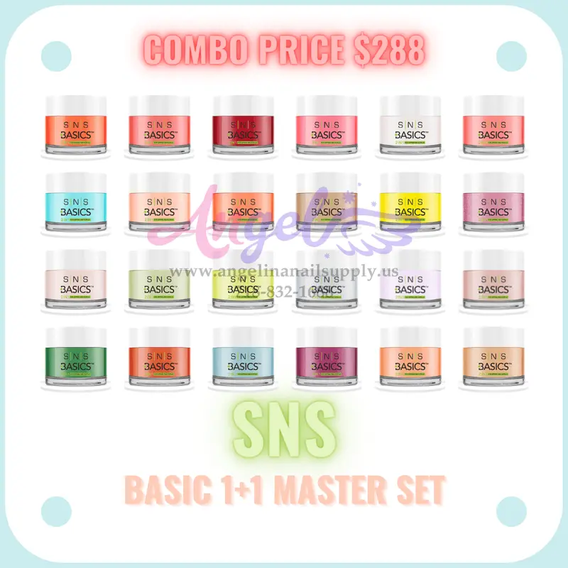 Sns Dip Powder Basic 1+1 Master Set 1