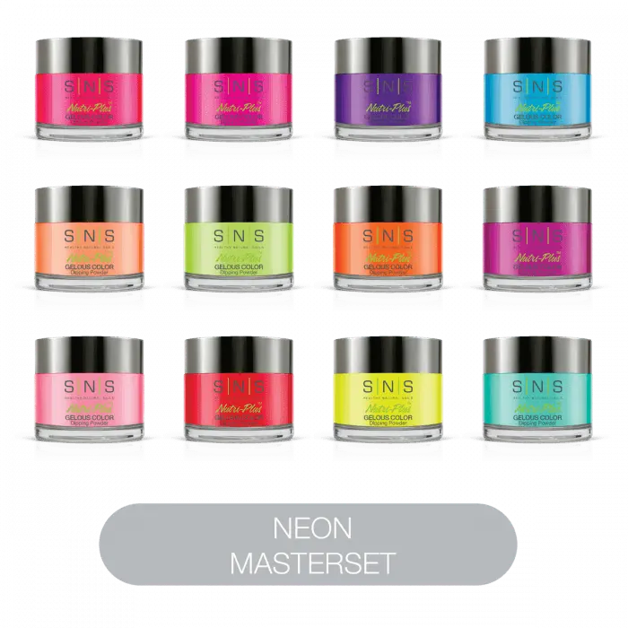 Sns Dip Powder Lumi Glam Neon Master Set 1