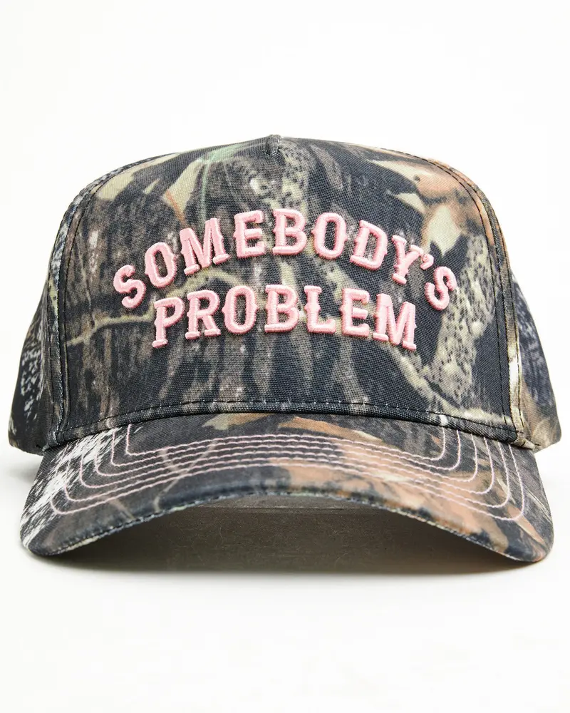 Somebody's Problem Camo Ball Cap 1