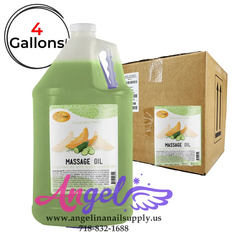 Spa Redi Massage Oil Cucumber & Melon (Box/4Gal) 1