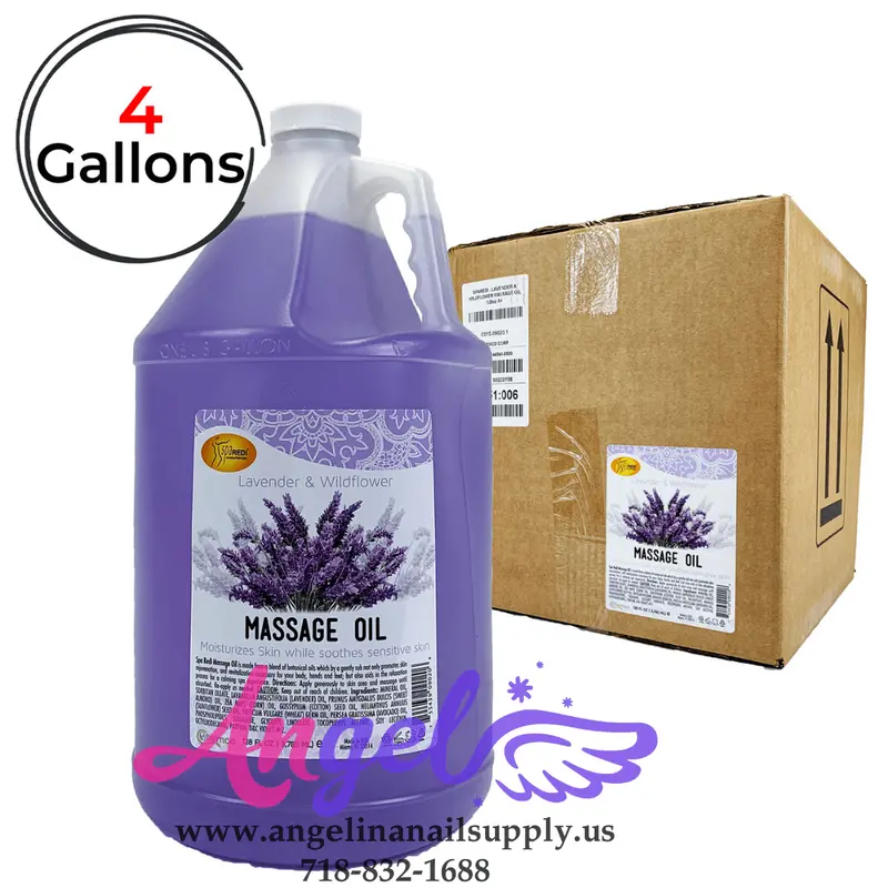 Spa Redi Massage Oil Lavender (Box/4Gal) 1