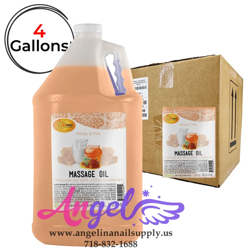 Spa Redi Massage Oil Milk & Honey (Box/4Gal) 1