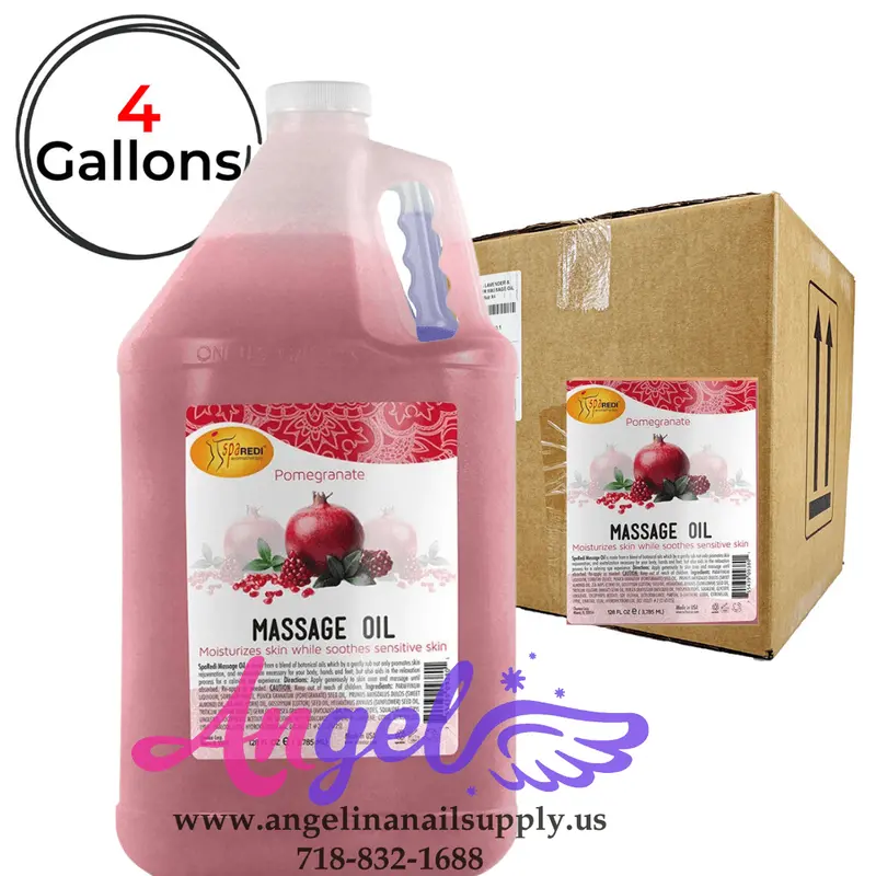 Spa Redi Massage Oil Pomegranate (Box/4Gal) 1