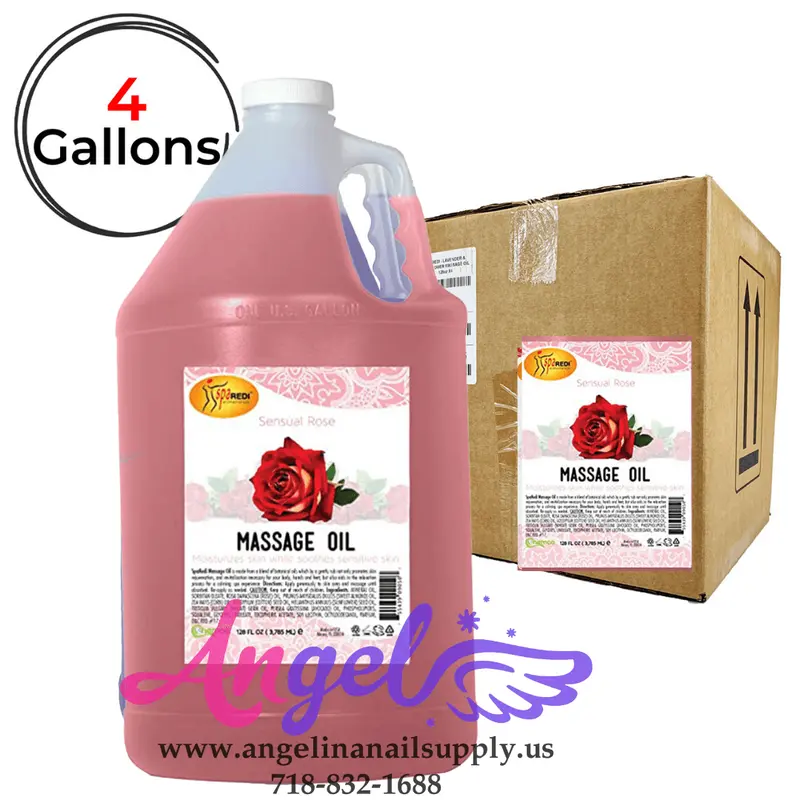 Spa Redi Massage Oil Rose (Box/4Gal) 1