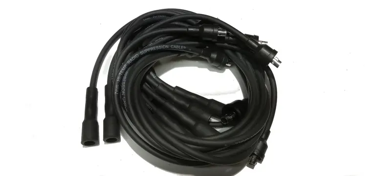 Spark Plug Wire Set, Oe Replacement, Black, 1967-91 Amc V8 1