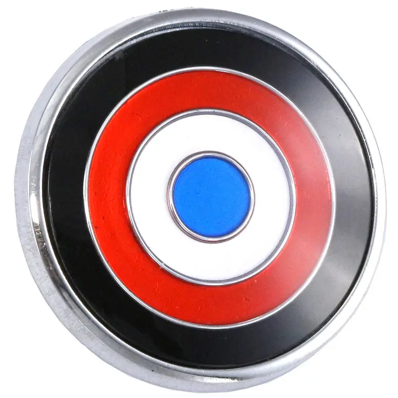 Steering Wheel Emblem, Bullseye, 2.25" X 2.25", Red, White, Blue, & Black, 1970 Amc Javelin 1