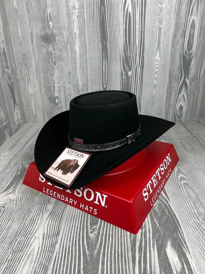 Stetson 4X 3 1/2" Brim Black Revenger 1