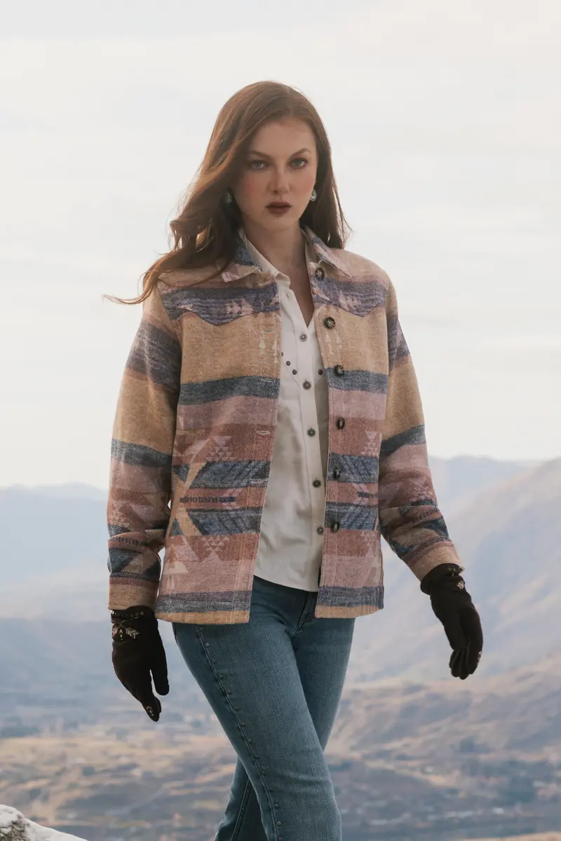 Stillwater Southwestern Print Button-Down Shacket 1