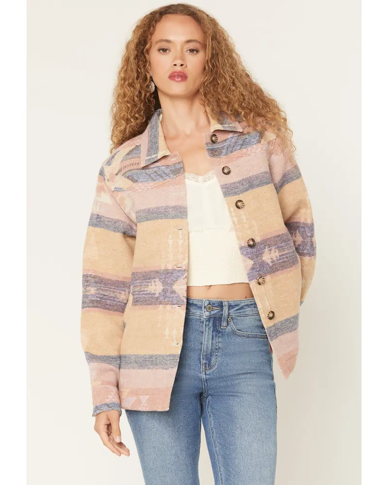 Stillwater Southwestern Print Button-Down Shacket 2