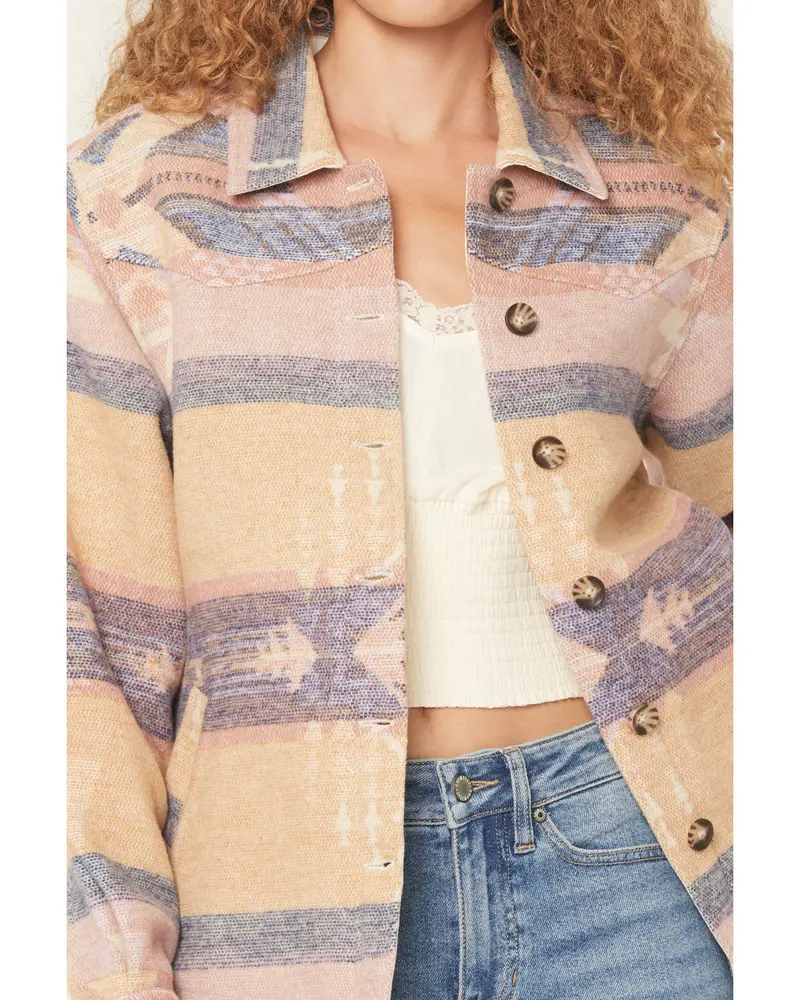 Stillwater Southwestern Print Button-Down Shacket 4