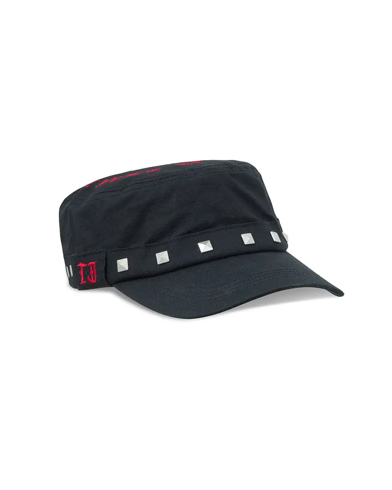 Studded Black Guerrilla Cap 1