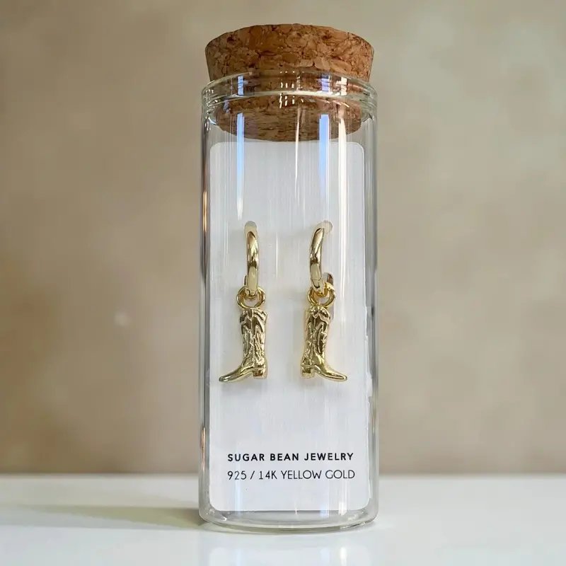 Sugar Bean Jewelry Tavi Boot Huggie Earrings - Gold 1
