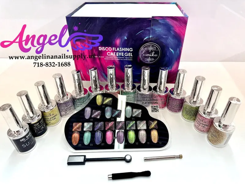 Sumika Disco Flashing Cateye Set 12 Color 1 Base 1 Top 2 Magnets 1