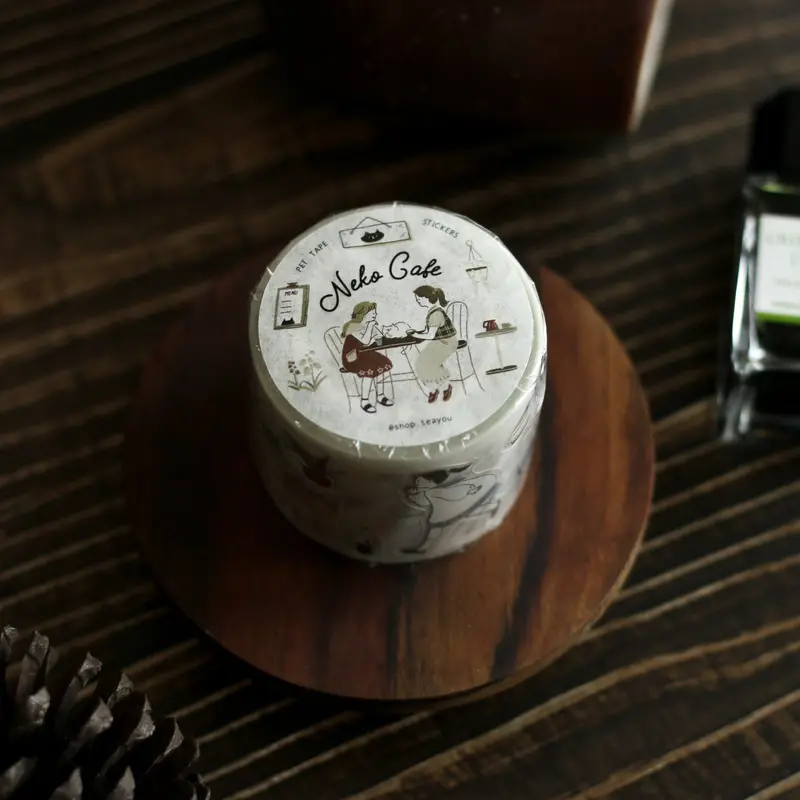 Teayou - Washi Tape - Neko Cafe (Pet) 1