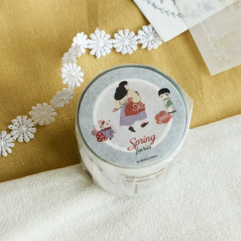 Teayou - Washi Tape - Spring Fairies (Pet) 1