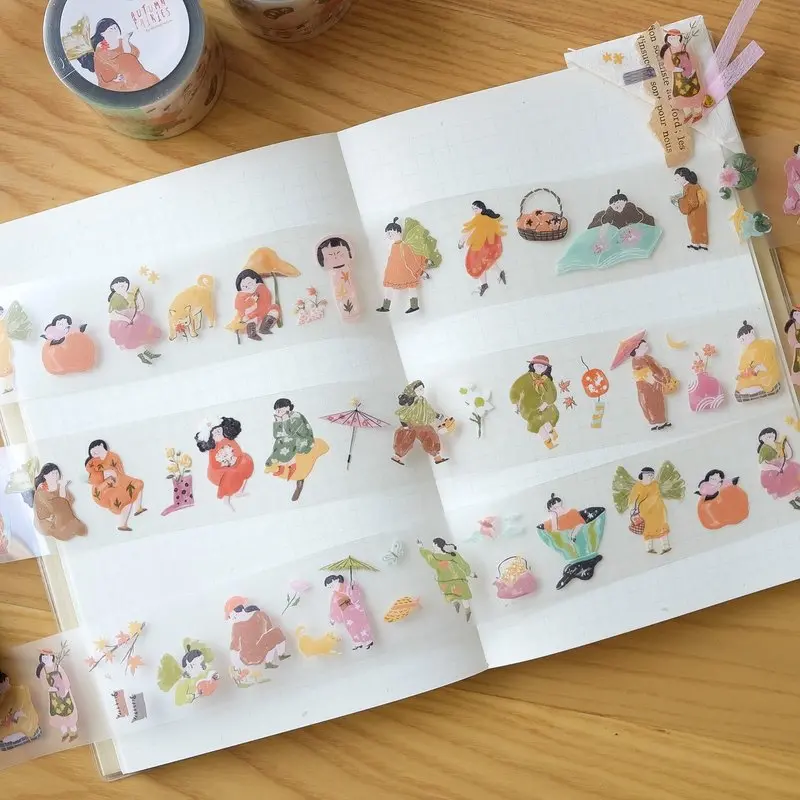 Teayou - Washi Tape - The Autumn Fairies (Matte Pet) 1
