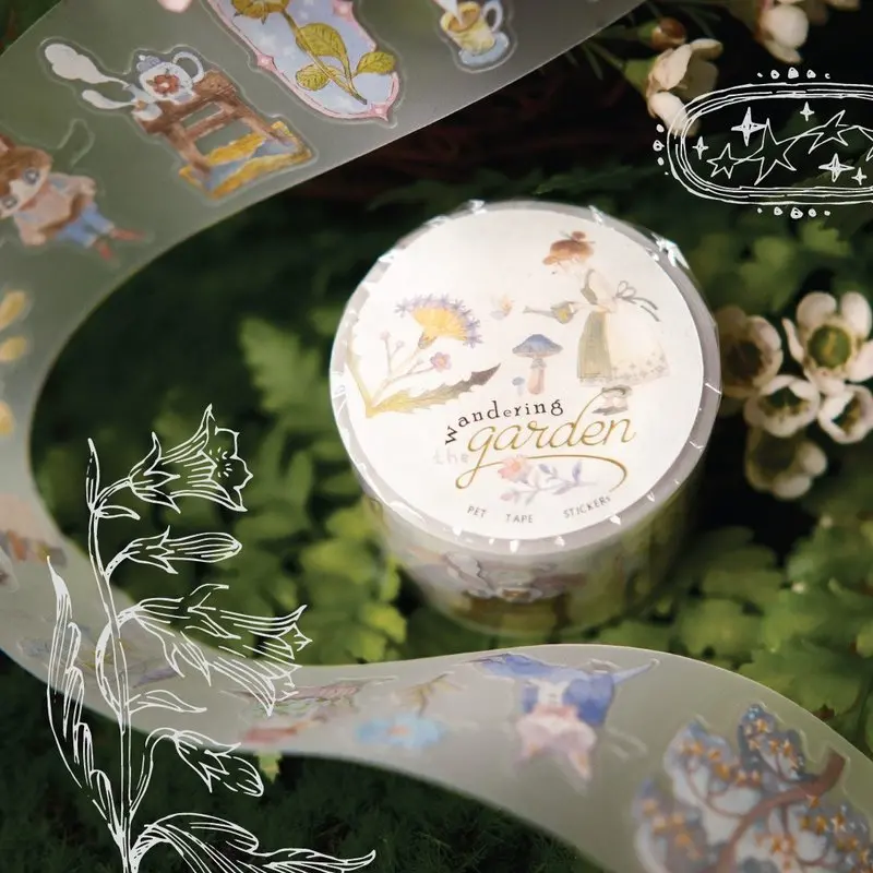 Teayou - Washi Tape - The Wandering Garden (Matte Pet) 1