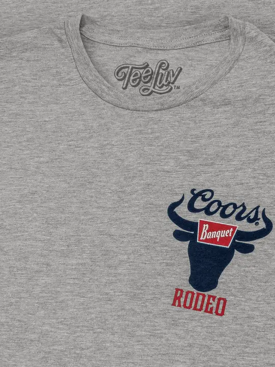 Tee Luv Coors Banquet Beer Rodeo Bull T-Shirt - 72416 1