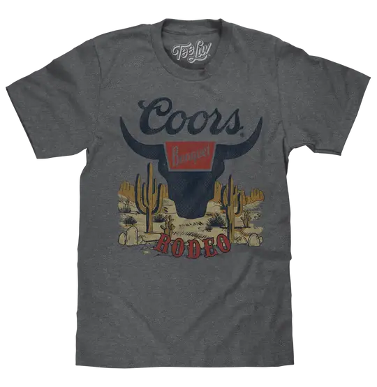 Tee Luv Coors Banquet Rodeo Desert T-Shirt - 73205 1