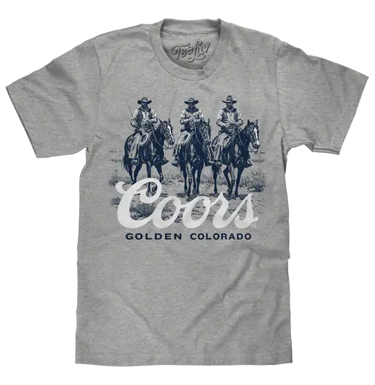 Tee Luv Coors Golden Colorado Ranch Cowboys Beer T-Shirt - 75123 1