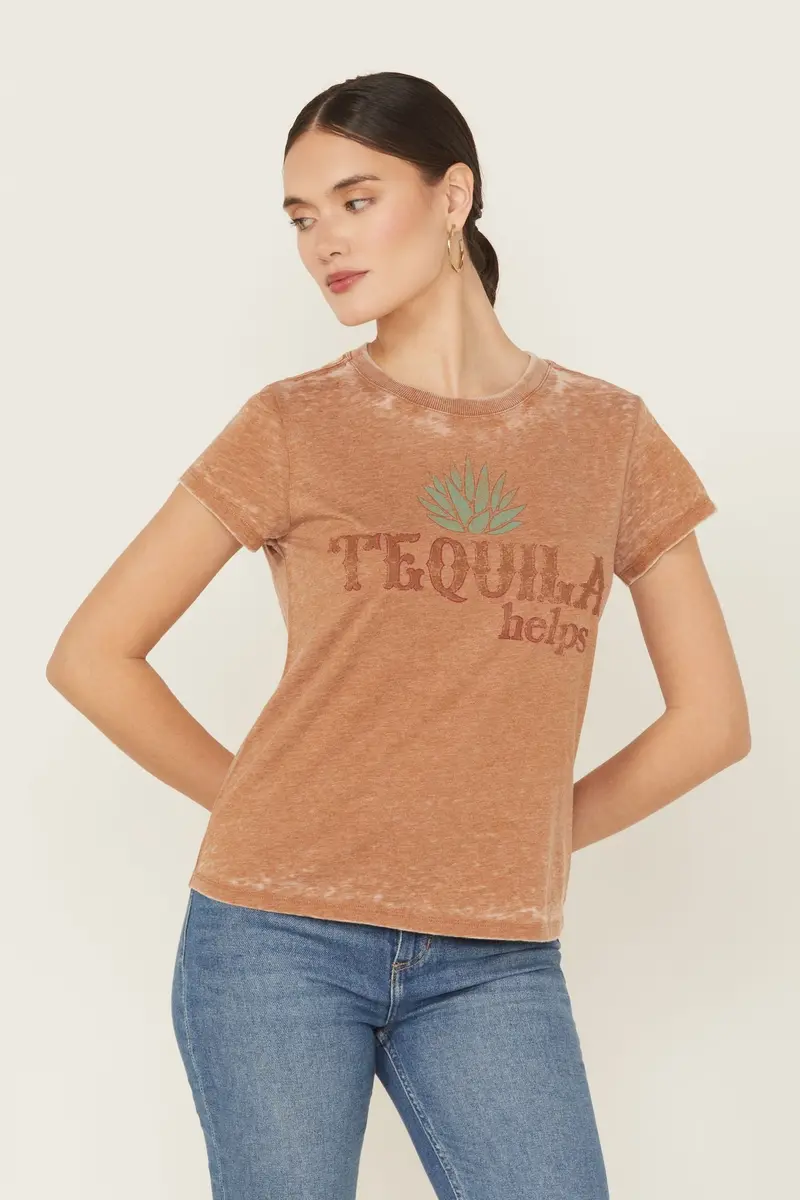 Tequila Helps Short Sleeve Graphic Tee 1