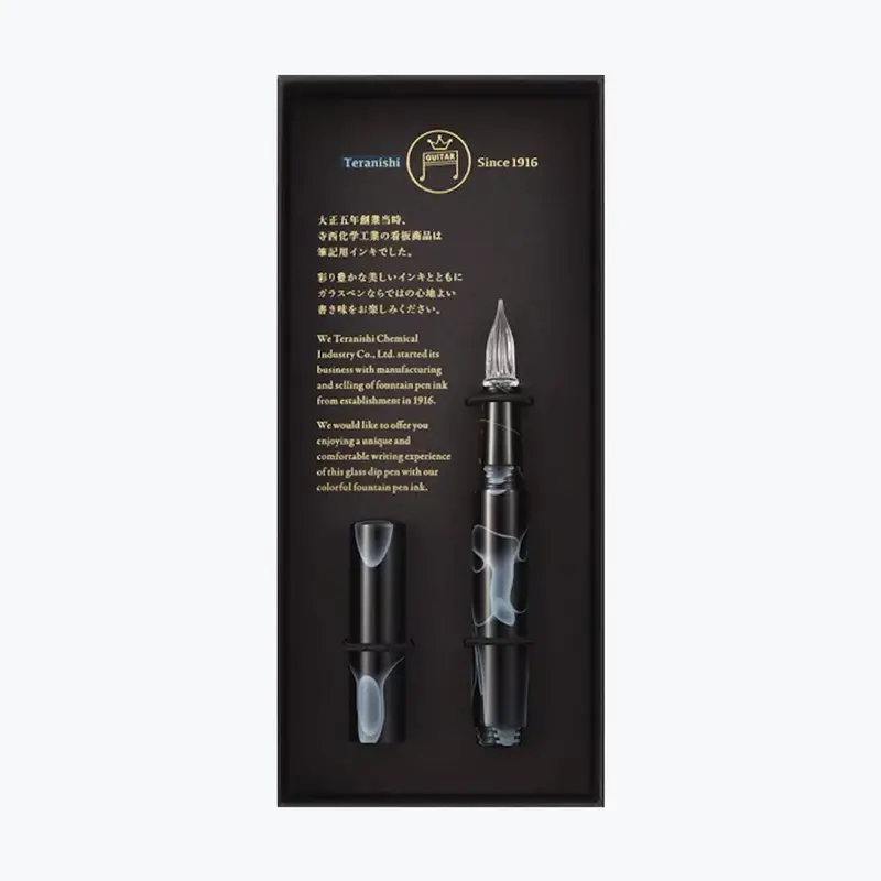 Teranishi - Calligraphy Pen - Glass Nib - Cosmo - Black 1